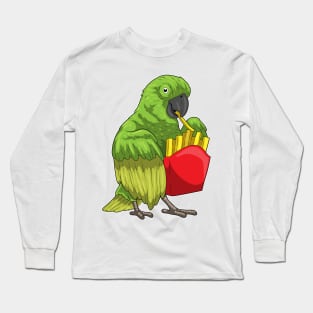 Parrot French fries Long Sleeve T-Shirt